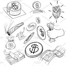 Illustration Set Of Finance How To Draw Hands Drawing Illustrations Drawings