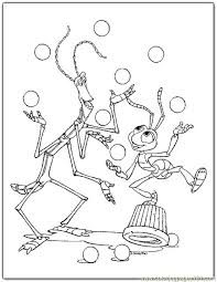 For boys and girls, kids and adults, teenagers and toddlers, preschoolers and older kids at school. Free Bug Life Coloring Pages Characters From Disney Movie Enjoy Coloring Home