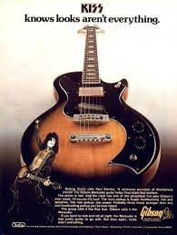 Paul Stanley Of Kiss In An Advertisement For The Gibson Marauder Guitar Best Guitar Players Gibson