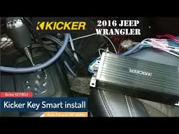 The kicker model number 07cvr122 has dual 2 ohm voice coils, and can be wired for either 1 ohm or 4 ohms. Kicker Key Smart Amplifier Test Install Key180 4 2016 Jeep Wrangler Unlimited Youtube