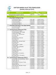 08563152632 skoring disc, alat tes disc. Daftar Harga Alat Tes Psikologi 01 Juni 2010 Pdf