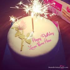 Birthday Cake Candles Sparklers With Name Write Name On Best Happy Birthday Cake For Lover Picture Happy Birthday Cake Pictures Happy Birthday Fun Happy Birthday Images