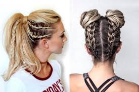 Easy Gym Hairstyles Anyone Can Do Gymhairstyles Gymhair Ponytail Braids Braided Summerhair Summer Sporty Hairstyles Sports Hairstyles Curly Hair Styles