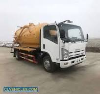 Isuzu 2000 Us Gallons Sewer Suction Truck Sewage Pumping Trucks