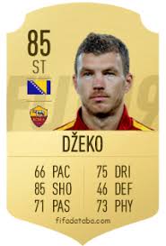 Edin džeko (born 17 march 1986) is a bosnia and herzegovina footballer who plays as a striker for italian club roma. Edin Dzeko Fifa 19 Rating Card Price