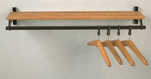 Industrial rustic cast iron pipe cloth coat hook hanger wall mounted rack. Folding Wall Mounted Wooden Coat Rack With Hanger Bar And Shelf 150 819 Multiple Sizes Sunhouse Coathooks