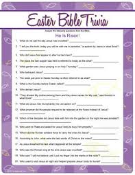 There are bible quiz questions and answers for all ages and levels including youth and kids. 24 Fun Easter Trivia For You To Complete Kitty Baby Love
