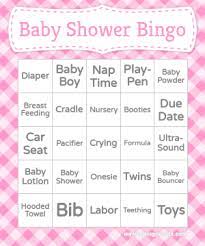 Baby Shower Bingo