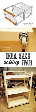 Ikea Ivar Shelf Hack Rolling Ivar Step By Step Instructions On How To Make The Ivar Shelf A Mobile Storage Ikea Ikeahack Diy Ivar Regal Ikea Ikea Design
