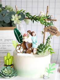 Love cake design | anniversary engagement making by cool cake masterish video ko jaroor dekhein like share comments karen or is chenal ko jaroor subscribe. New Design Bicycle Couple Cake Topper Wedding Figurines Flower Style Cake Toppres Wedding Deocartion Engagement Anniversary Gift Cake Decorating Supplies Aliexpress