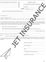 Please contact the county clerk's office for a list of. Alabama Conservator Bond Jet Insurance Company