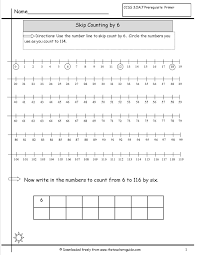 Skipcountingnumberlinebysix Jpg 1275 1650 Skip Counting Worksheets Counting Worksheets 2nd Grade Math Worksheets