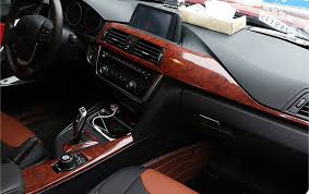 Discount This Month 30x100cm Glossy Pvc Wood Grain Car Wrap Film Decal Wood Grain Textured Automobiles Internal Decoration Sticker Di Car Interior Car Car Wrap
