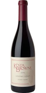 Bordeaux, chianti, cabernet sauvignon, pinot noir) and white wines (e.g. Kosta Browne Sonoma Coast Pinot Noir