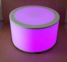 4.5 out of 5 stars. 30 Inch Round Light Up Led Glow Coffee Table Cylinder Series
