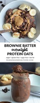 Prep These Chocolate Packed Thick And Creamy Brownie Batter Overnight Protein Oats In Just 1 Minute Recette De Petit Dejeuner Recettes De Boissons Nourriture