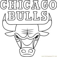 Free Chicago Bulls Coloring Pages In 2020 Chicago Bulls Logo Coloring Pages Bull Logo