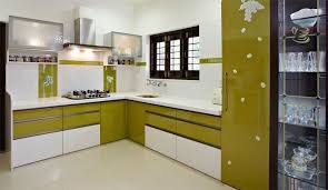 Green N White Modern Kitchen For Indian Homes White Modern Kitchen Kitchen Modular Kitchen Room Design