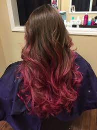 My Pink Highlights Brown Hair Pravana Magenta Magenta Hair Dye Magenta Hair Underlights Hair