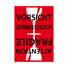 Eine frau versucht nach langem koma, sich wieder im leben zurechtzufinden. Aufkleber Sticker 7cm Achtung Vorsicht Glas Zerbrechlich Bruchgefahr Umzug Post Ebay