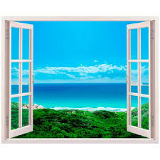 Sticker Muraux Trompe L œil De Fenetre Stickers Muraux Sticker Fenetre Fenetre Ouverte