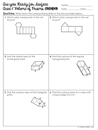 9 ÷ 8 = 1 r1. Mrs Newell S Math Surface Area Volume Of Prisms Unit