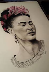 Frida Kahlo, my favorite subject. You can visit these paintings in my  Studio. Visitors are welcome. #jarmolinskiart #fridakahloart  #fridakahloinspired #christinajarmolinski #galerie7 #taennesberg  #acrylicpainting #calendar2026 #artist