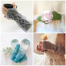 The simple crochet stitch and stitch placement make for an interesting and classic look. Crochet Fingerless Gloves Mitten Crochet Patterns Daisy Cottage Designs