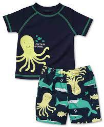 Carter S Baby Set Baby Boys Two Piece Rash Guard And Swim Trunks Kids Sho Great Baby Clothes Baby Boy Outfits Boy Outfits Baby Boy Clothes Summer