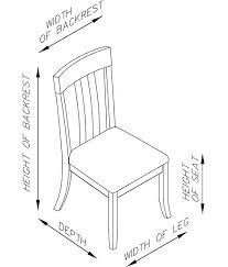 As a rule of thumb, the measurement between the seat and the nether part of the table should be 12 inches. Dining Room Chairs Dimensions Wild Country Fine Arts