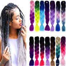 They are the least permanent form of hair extension, allowing users to experiment with hair lengths and styles. Synthetic Ombre Braiding Hair Extensions Kanekalon Crochet Braided Twist 100g 24 Inch Cheap Two Tone Braid Hair For Black Women Bulk Hair For Braiding Braiding Hair In Bulk From Fashionhairqd 11 56 Dhgate Com