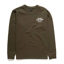 deus ex machina bronson longsleeve t shirt forest green