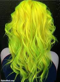 Gorgeous Neon Yellow Neon Green Hair Color Trends For 2018 Stylesmod Neon Green Hair Neon Hair Color Green Hair Colors