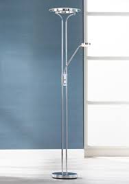 Floor Lamps Perseus Chrome Led Torchiere Floor Lamp With Reading Light Torchiere Floor Lamp Floor Lamp Floor Lamp Dimmer