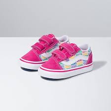 toddler primary check old skool v shop baby shoes at vans toddler shoes rainbow vans baby shoes