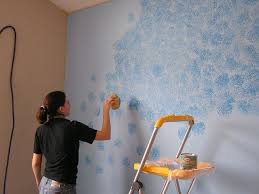 First rule of thumb when painting cups that people will drink from is to not paint up near the rim. Blue Sponge Painting Walls Painting Inspired