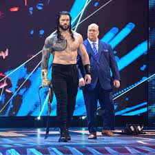 Photos Edge Ambushes Reigns And Challenges Him For Wrestlemania In 2021 Roman Reigns Wwe Roman Reigns Reign