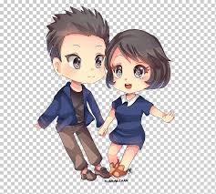 Drawing my favorite anime couples a big tribute for the decade tools: Chibi Maruko Chan Drawing Anime Sweet Newly Married Couple Love Child Black Hair Png Klipartz