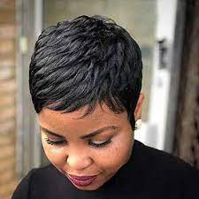 Check spelling or type a new query. Amazon Com Naseily Short Black Pixie Cuts Hair Wigs African American Short Black Wig Female Hairstyles 9627 Hb Beauty