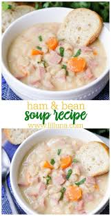 Easy Ham And Bean Soup Recipe Slow Cooker Directions Lil Luna Recipe Ham And Bean Soup Bean Soup Recipes Easy Ham And Bean Soup Recipe
