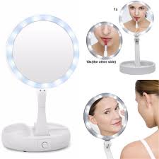 Buy Portable Led Lighted Makeup Mirror Vanity Compact Make Up Pocket Mirrors Vanity Cosmetic Hand Mirror At Affordable Prices Free Shipping Real Reviews With Photos Joom