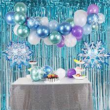 Check spelling or type a new query. Amazon Com Frozen Birthday Decorations Balloon Garland Arch Kit Frozen Party Supplies Metallic Chrome And Pearl Balloons Snowflake Foil Balloons For Girls Princess Anna Elsa Birthday Party Baby Shower Toys Games