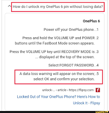 Best methods to unlock oneplus android phone. How Do I Unlock My Oneplus 6 Pin Without Losing Data Power Off Your Oneplus Phone