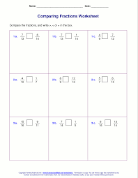 5th grade math worksheets are crucial as more advanced concepts like decimals and factors are introduced along with ratios and percentages. Free Worksheets For Comparing Or Ordering Fractions