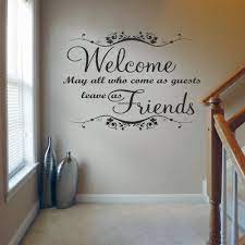 Welcome May All Who Come V1 Wall Decal Sticker Quote Lounge Living Room Bedroom Medium Living Room Quotes Wall Quotes Decals Wall Quotes