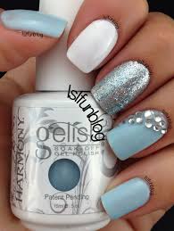 Nail Art Awesomely Interesting Facts Images Videos Blue Gel Nails Glitter Gel Nails Blue Nails