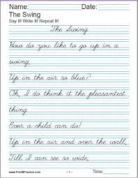 I've recently decided to work on improving my handwriting. 5th Grade Cursive Worksheets Printable Worksheet Template