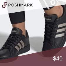 Womens Grand Court Adidas Black 9 Black Adidas Adidas Shoes Sneakers Adidas