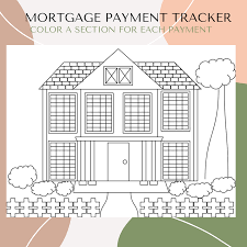 Mortgage Payment Coloring Tracker 30 Year Home Payoff Etsy Mortgage Payment Mortgage Mortgage Payoff