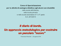 Diario Di Bordo Tfa Sostegno Pg